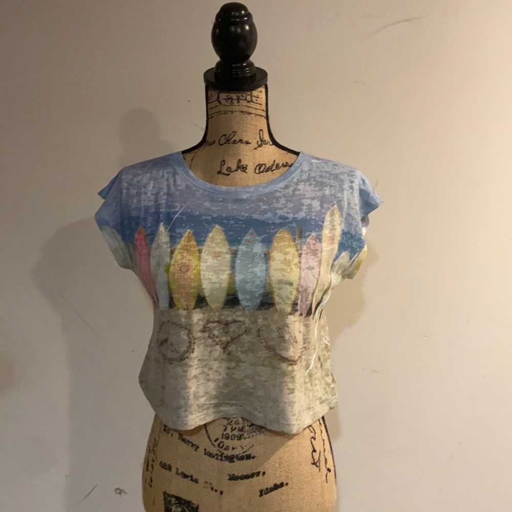 Beach surfboard Crop top